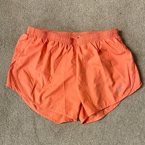 Nike Bright Orange Running Shorts